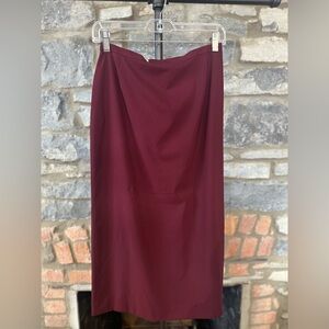Vintage D+G burgundy skirt